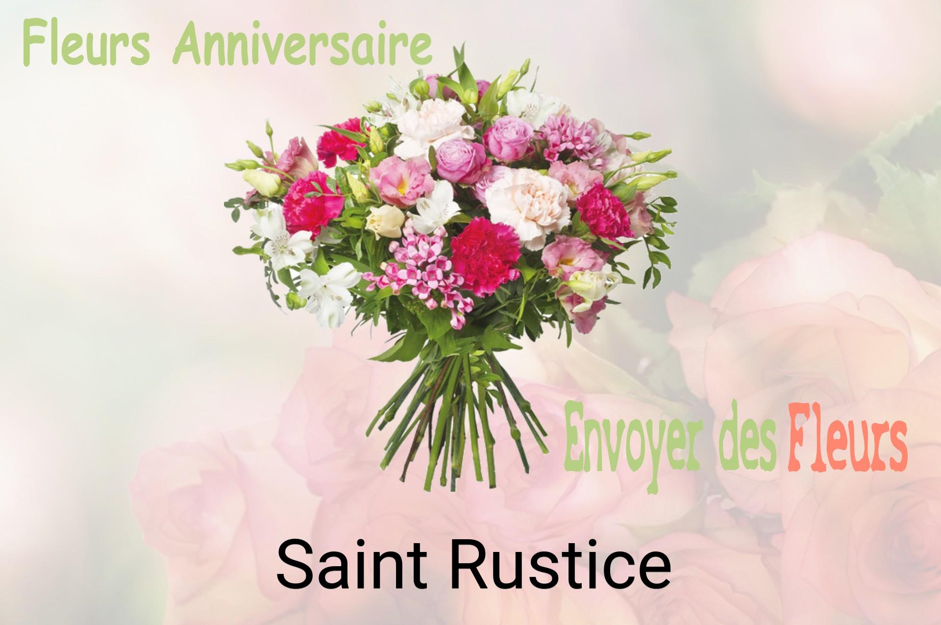 Bouquet de fleurs d’anniversaire livré à Saint-Rustice