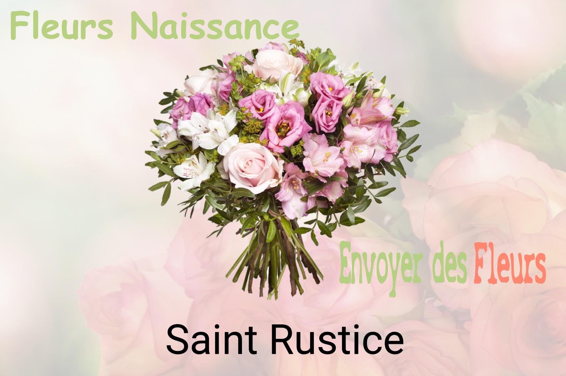 Bouquet de fleurs de naissance livré à Saint-Rustice
